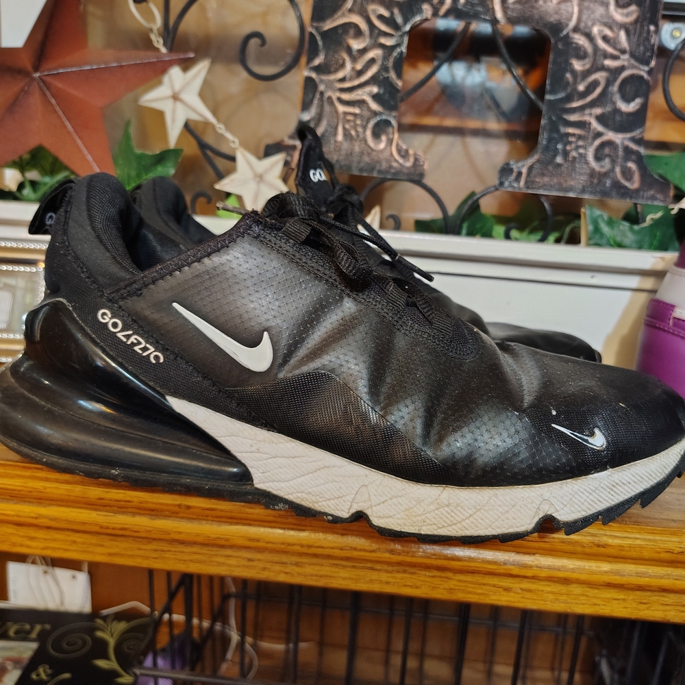 Nike Black and White Air Max 270 Athletic Shoes